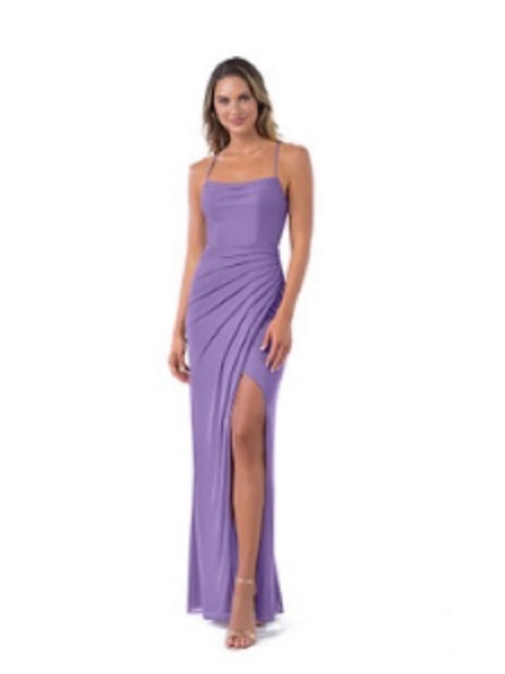 Azazie Lavender Maxi Bridesmaid Dress